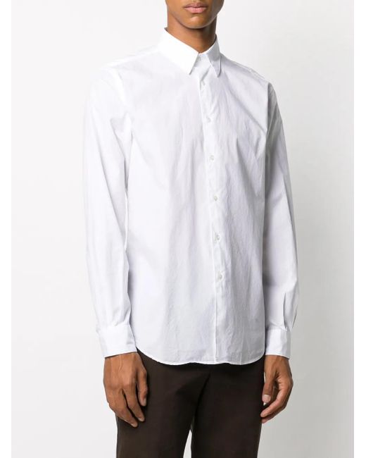 Aspesi White Lightweight Cotton Poplin Shirt for men
