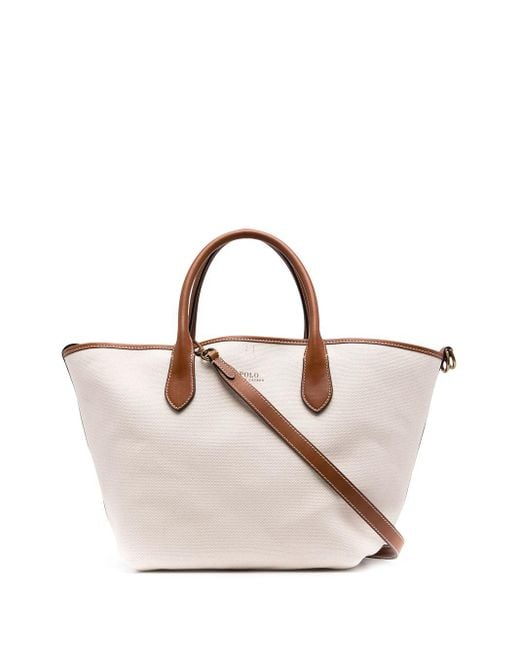 Polo Ralph Lauren Bellport Cotton-canvas Weekend Bag in Brown