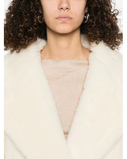 ジャケット MAXMARA  MAX MARA OGGERI Cropped Teddy Bear Icon Coat in alpaca and wool, white