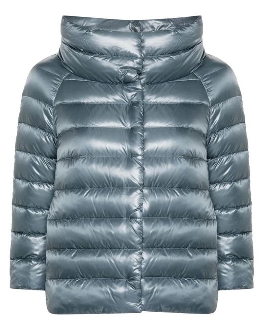 Herno Blue Sofia Quilted Puffer Jacket