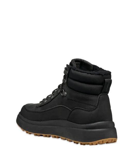 Geox Black Logo-Plaque Sneakers for men