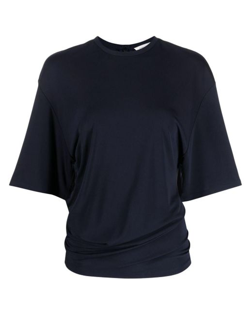 T-shirt à fronces Christopher Esber en coloris Blue