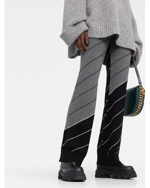 Stella McCartney Flared Broek in het Gray