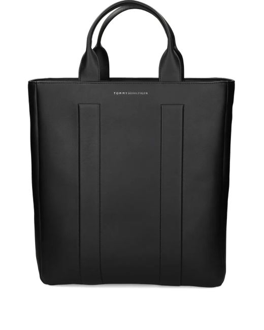 Tommy Hilfiger Black Logo-Detail Tote Bag for men