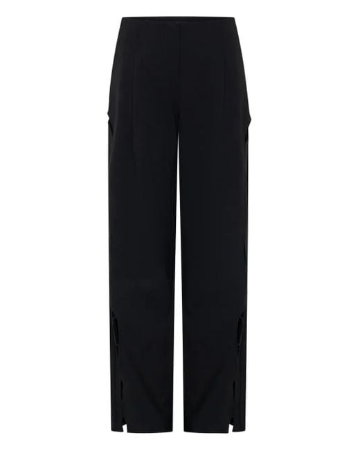 Christopher Esber Black Tailored Cut-Out Trousers