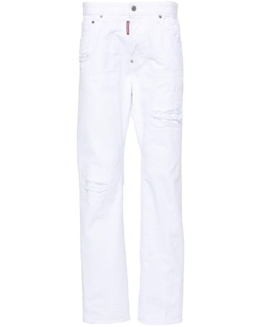 Jeans 642 dritti di DSquared² in White da Uomo