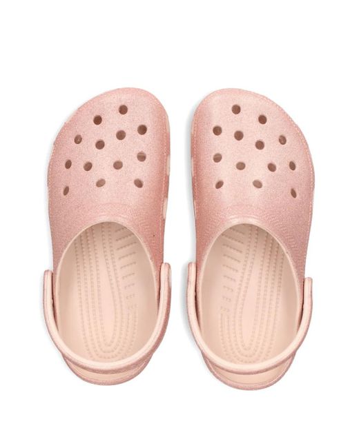 CROCSTM Pink Glitter Clog Sandals