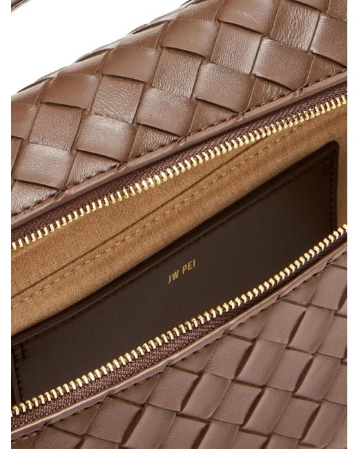 JW PEI Brown Woven-Detail Cross Body Bag