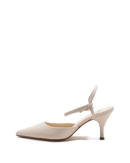 Aeyde White Catelyn Pumps Mit Spitzer Kappe