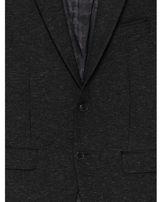 Karl Lagerfeld Black Rock Three-Button Jacket for men
