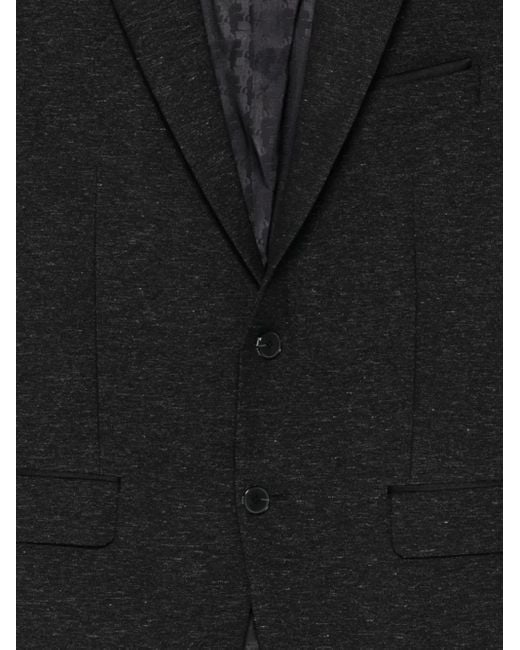 Karl Lagerfeld Black Rock Three-Button Jacket for men