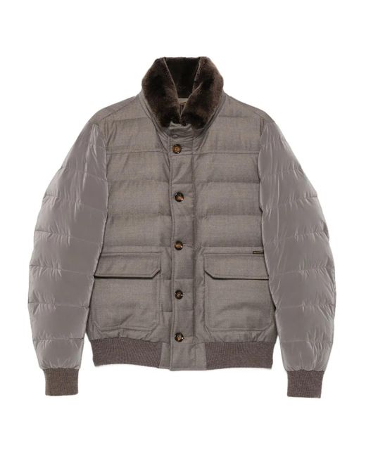メンズ Moorer Fantoni キルティング ジャケット Gray
