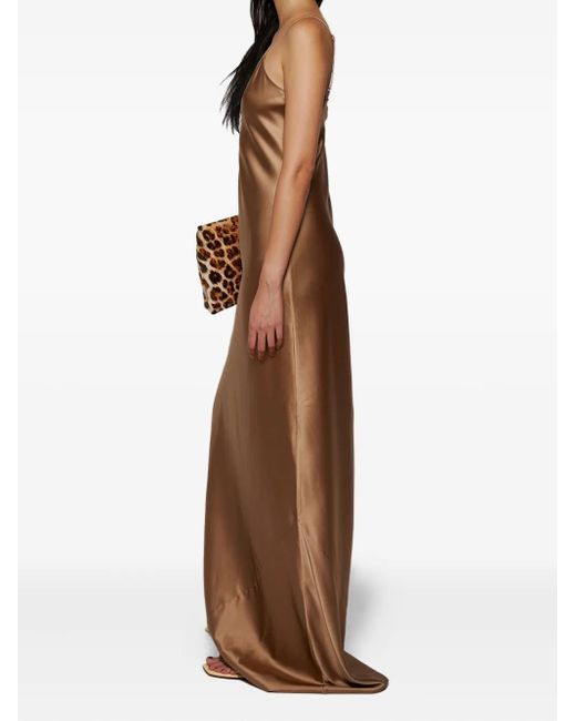 ÉTERNE Natural Slip Maxi Dress
