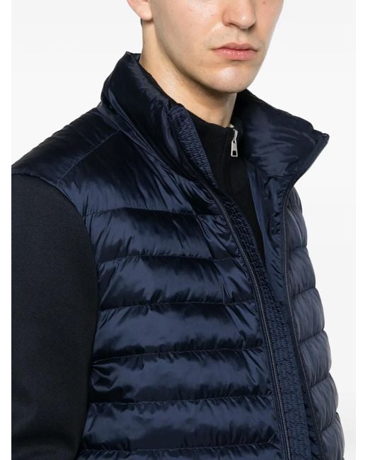 Gant Blue Veste Hybrid À Empiècement Matelassé for men