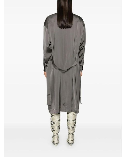 Fabiana Filippi Gray Satin Dress