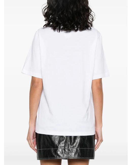 DSquared² White Sweaty Beach Fantasy Cotton T-Shirt