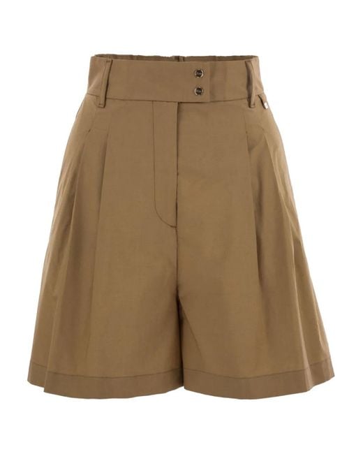 Herno Natural Button Zip-Fastening Shorts