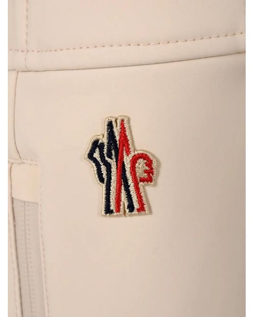 Moncler Natural Logo-Patch Ski Pants