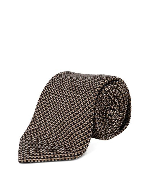 Tom Ford White Patterned Tie for men