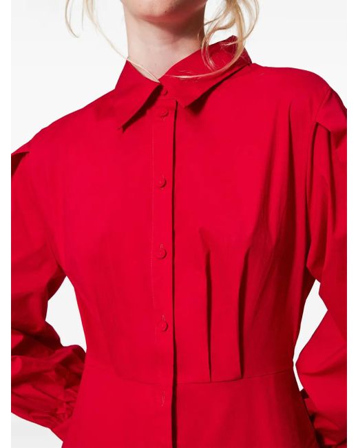 Twinset ロング シャツドレス Red