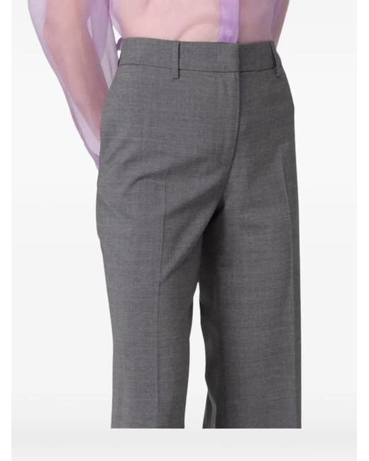 MSGM Gray Tailored Trousers