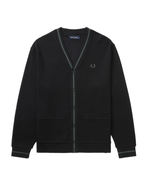 Fred Perry メンズ ブラック ロゴ カーディガン 【公式通販】