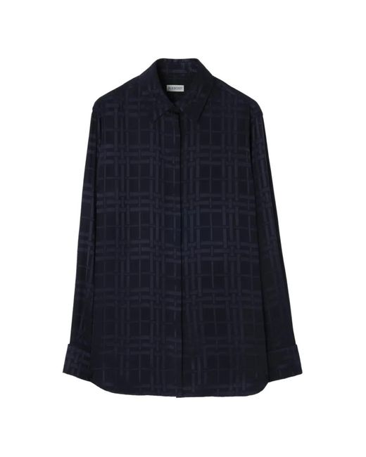 Burberry Patterned Shirt in het Blue