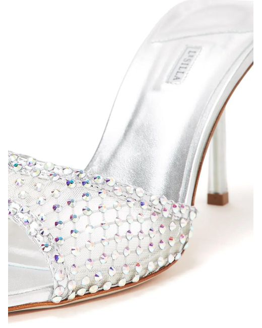 Le Silla White Gilda Sandals