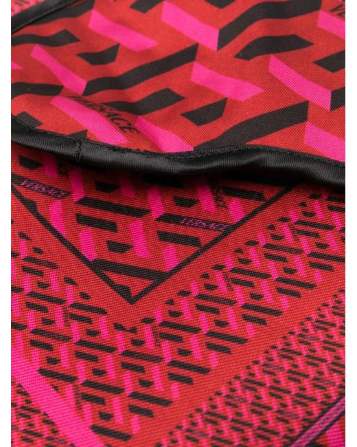 Versace Red Patterned Travel Set