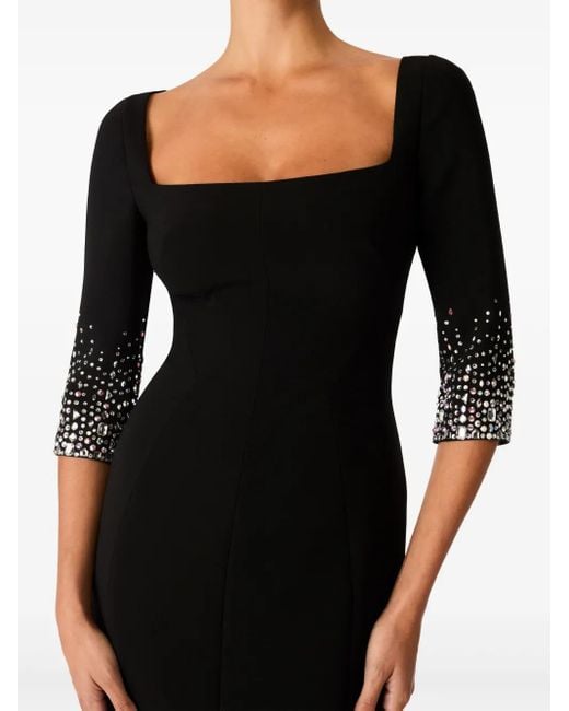 Jenny Packham Black Rosebud Dress
