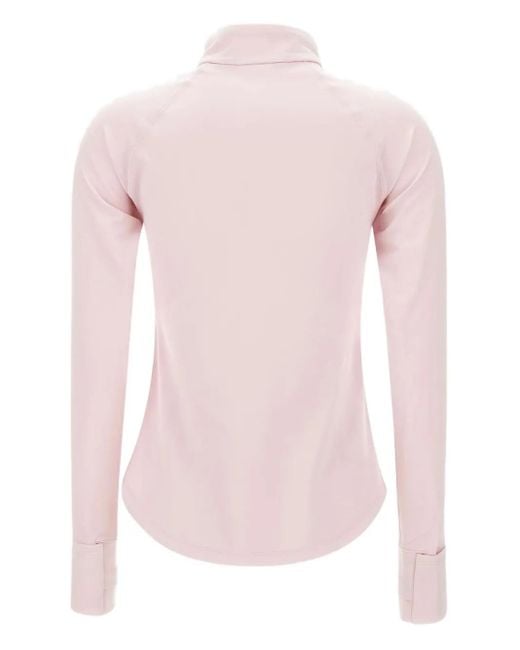 New Balance Pink Half-Zip Long-Sleeve Top