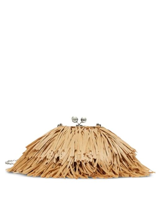 Weekend by Maxmara Natural Aquiete Fringed Shoulder Bag