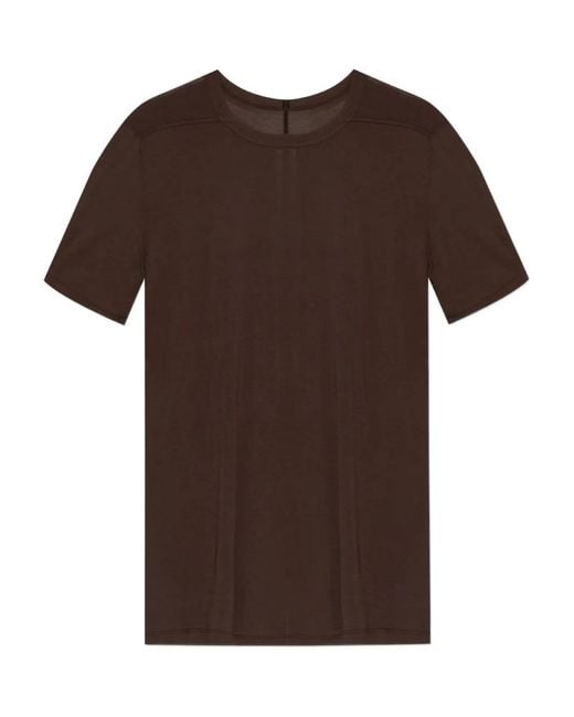 Rick Owens Brown Seam-Detail T-Shirt for men