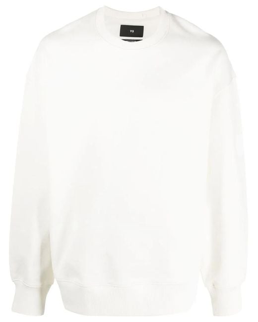 Y-3 White Organic Cotton Sweatshirt