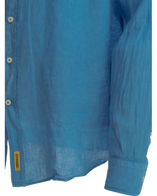 B.D. Baggies Blue Bradford Linen Shirt for men