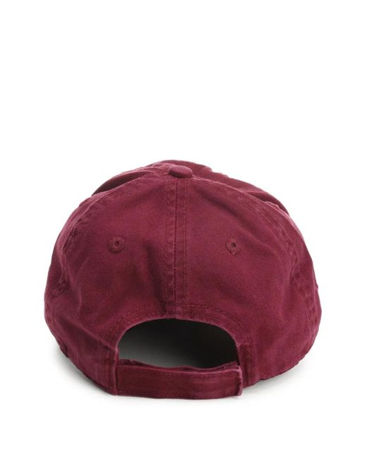 The Attico Logo-Embroidered Frayed-Edge Baseball Cap