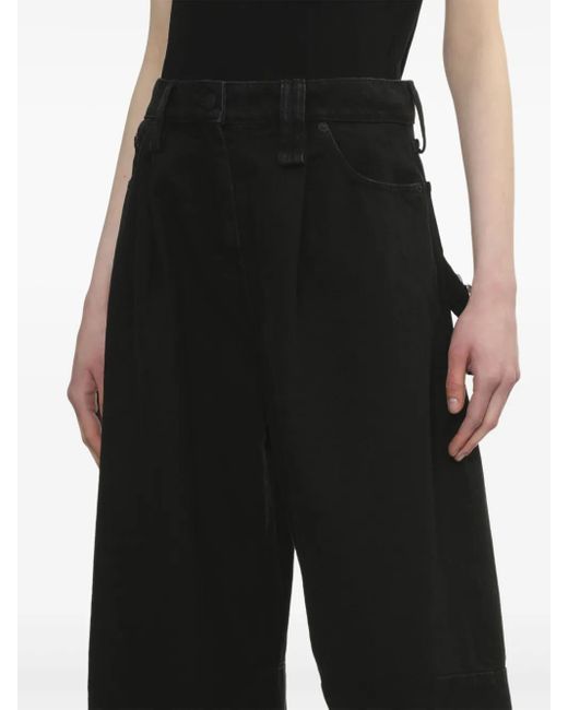 Vaqueros anchos Simone Rocha de color Black