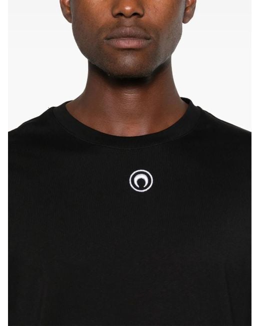 MARINE SERRE T-Shirt Mit Mond-Logo in Black für Herren