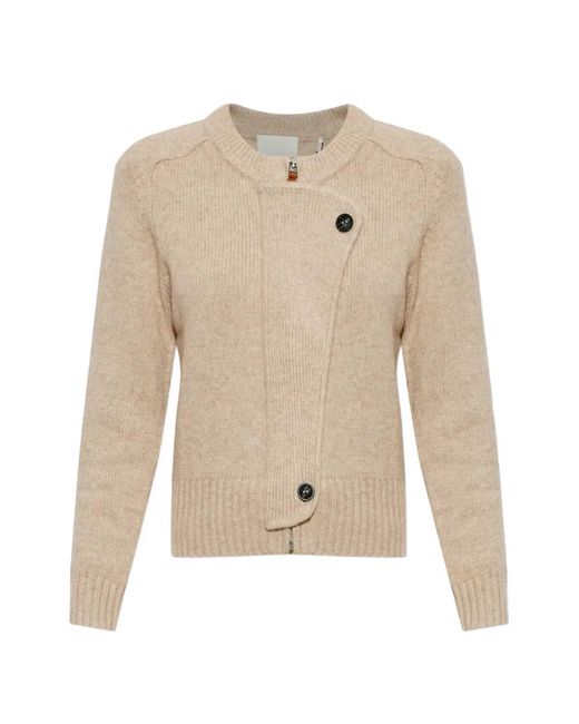 Isabel Marant Natural Murielle Zip-Fastening Cardigan