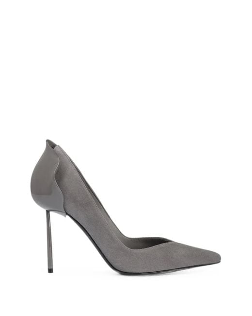 Le Silla White Petalo Pointed-Toe Pumps