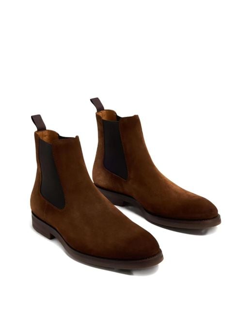 Magnanni Shoes Brown Java Chelsea Boots for men