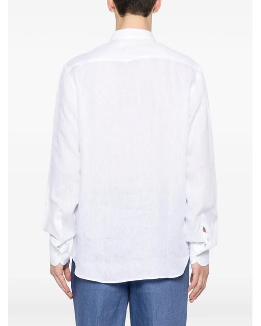 Tagliatore White Button-Up Shirt for men