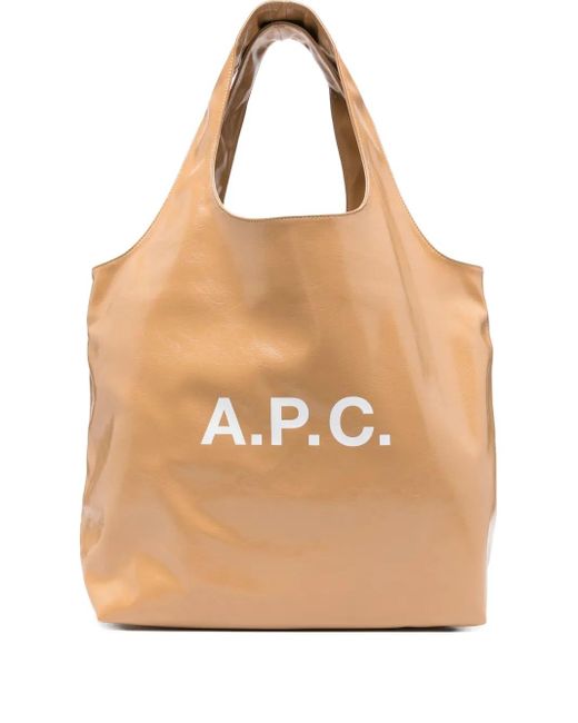 A.P.C. Handtasche Mit Logo-Print in Natural für Herren