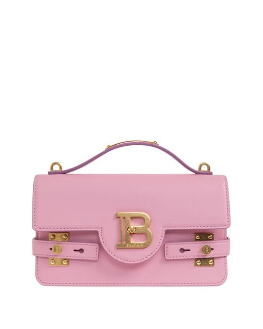 Balmain Pink 24 B-Buzz Logo-Detail Hardware Cross Body Bag