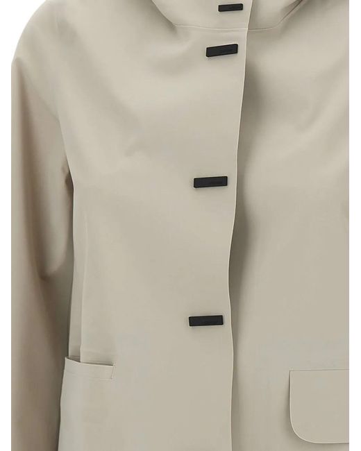 Rrd White Montecristo Hooded Button Jacket
