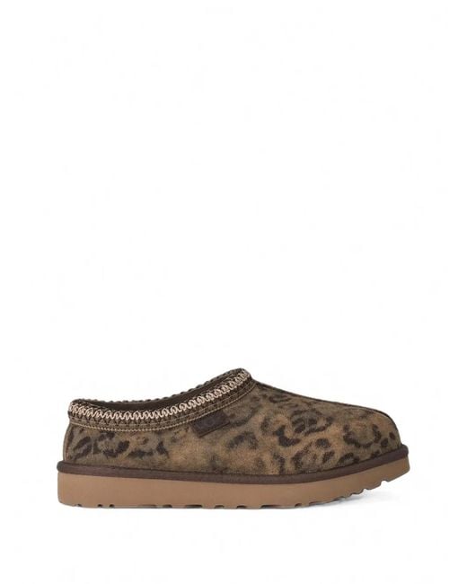 Ugg Brown Tasman Leopard-Print Mules