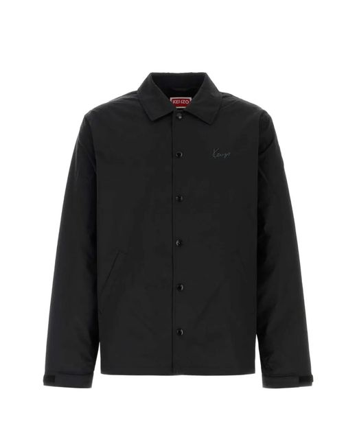 KENZO Black Signature Coach Jacket for men