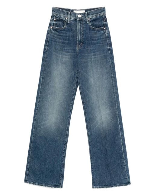 Mother Blue Jeans mit geradem Bein