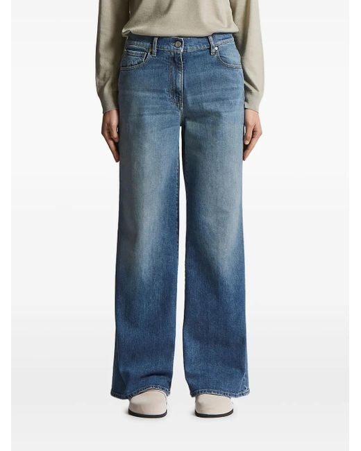 Jeans Con Cinque Tasche di Peserico in Blue