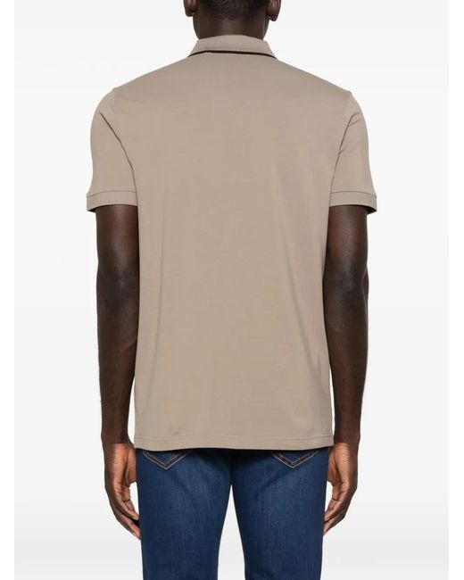 Boss Natural Philix Zip-Fastening Polo Shirt for men